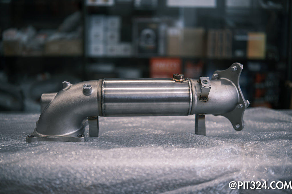 324RACING Civic Type R FK8 / FL5 Catless Downpipe & Frontpipe