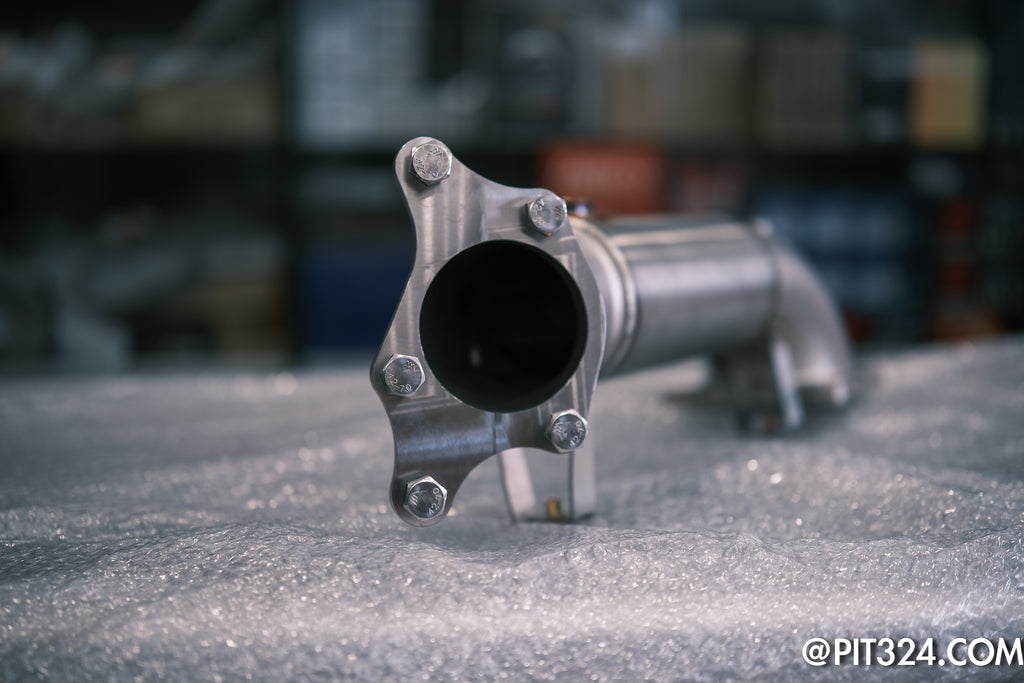324RACING Civic Type R FK8 / FL5 Catless Downpipe & Frontpipe