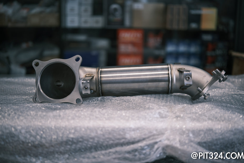 324RACING Civic Type R FK8 / FL5 Catless Downpipe & Frontpipe