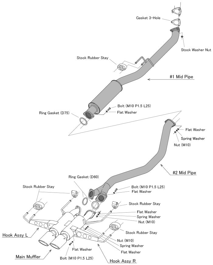 HKS Hi-power Muffler - Honda Civic FL5 Type-R