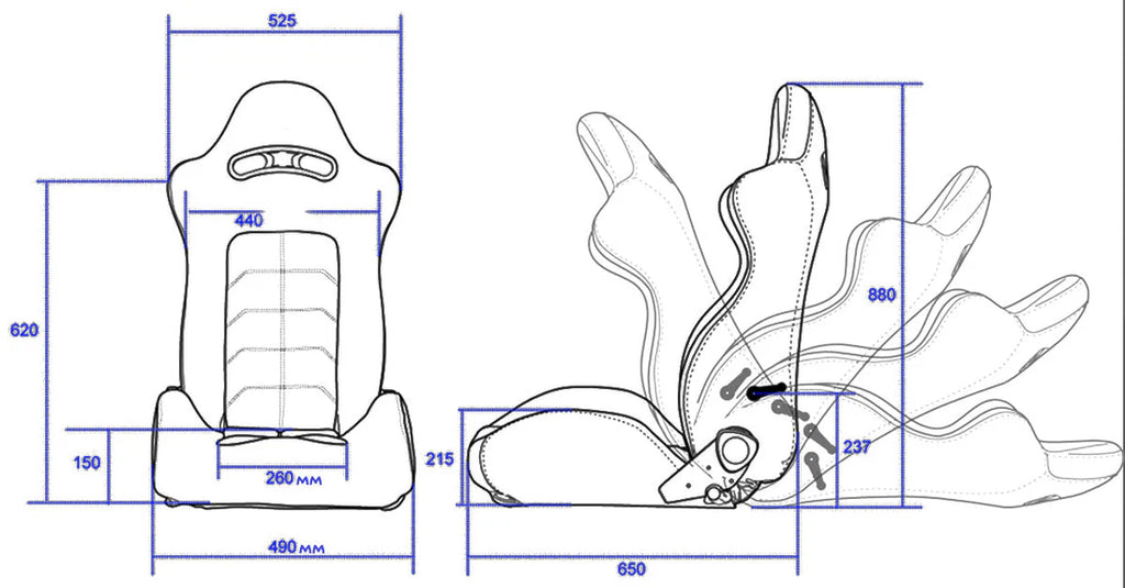 Mugen Semi Bucket Seat MX-B